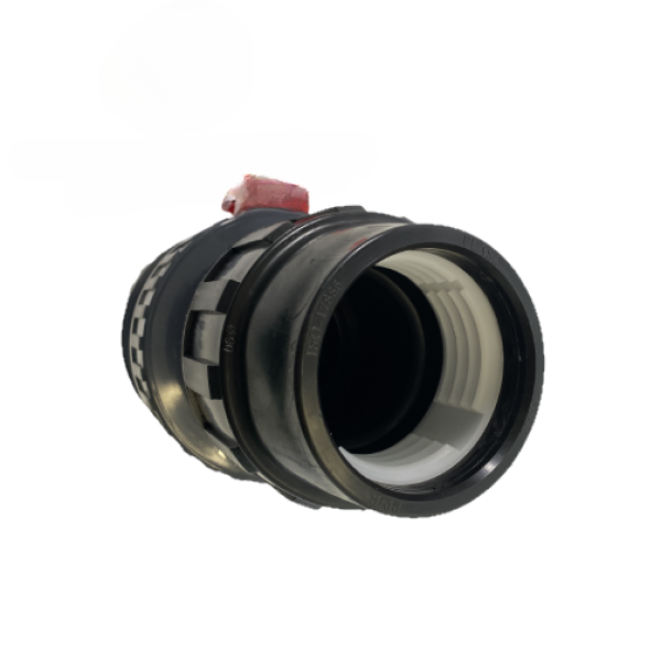 Preview: PP Kugelhahn aus Kunststoff für PE-Rohr 90 mm, Maße: 90 x 90 mm